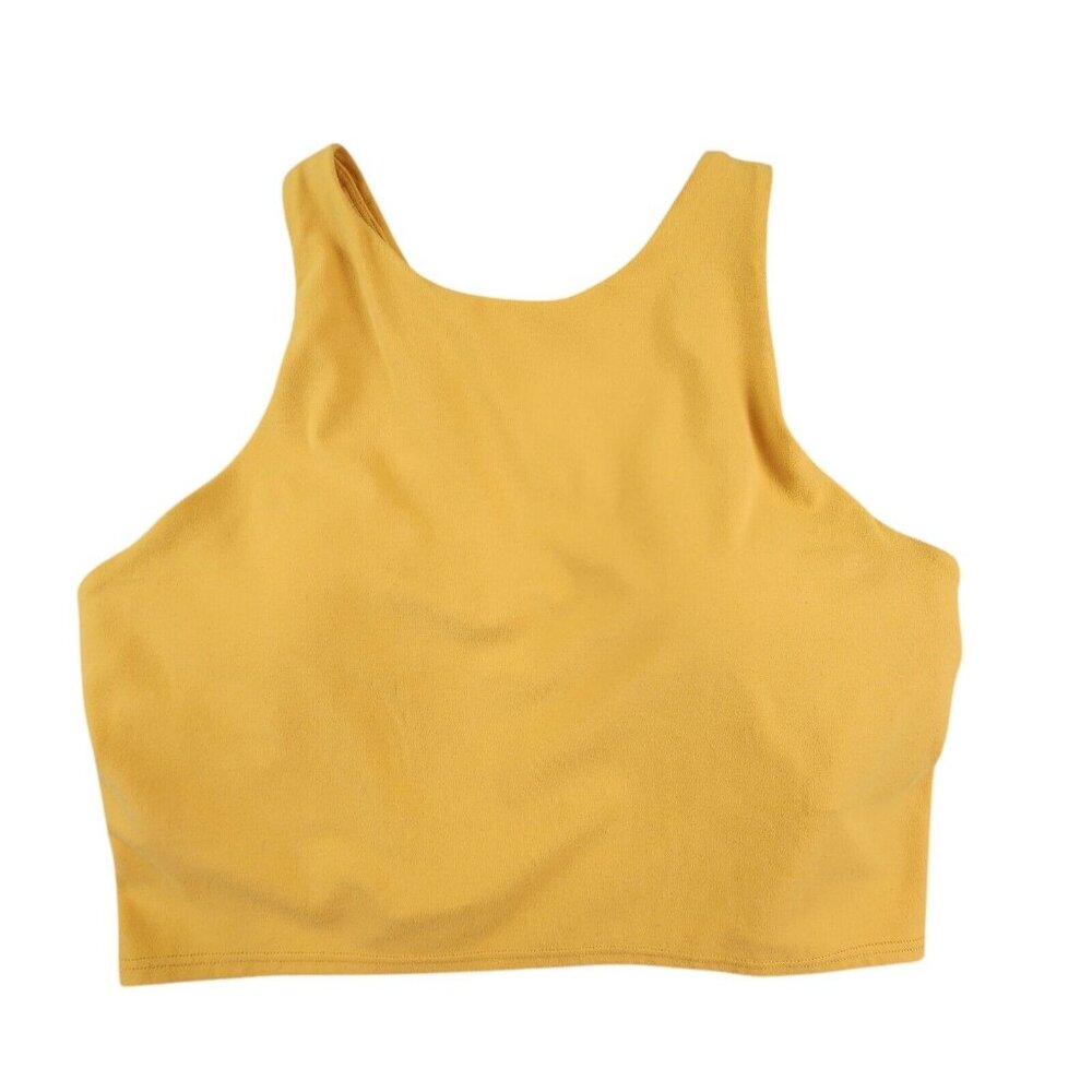 Athleta Mustard Yellow Crop Tank Top